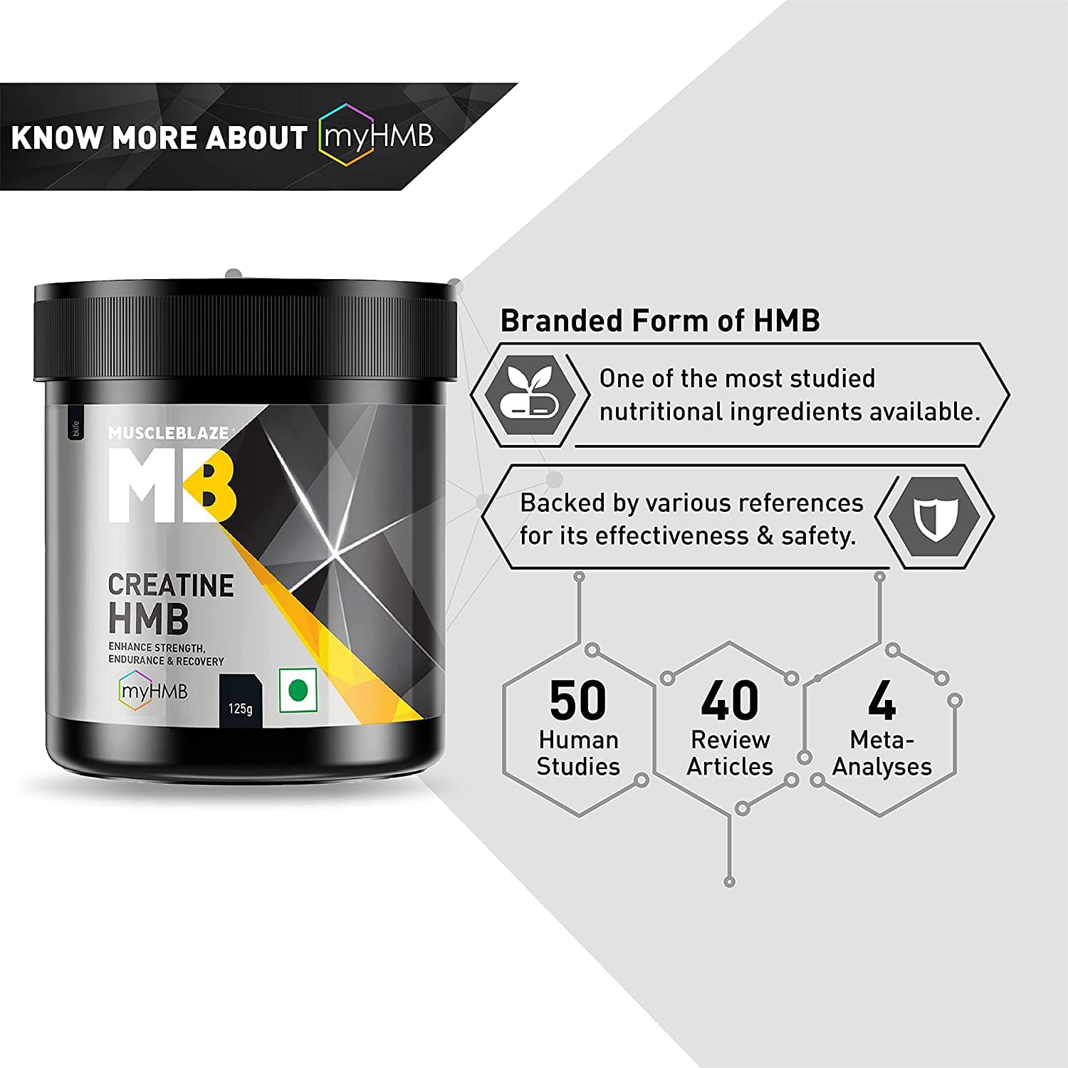 MUSCLE BLAZE CREATINE HMB [ Muscle Protein ]
